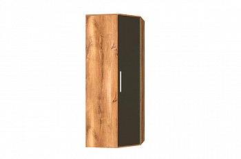 Шкаф угловой "GRACE" (таксония / тёмно-серый глянец)